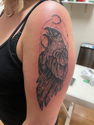 Explore small moon tattoo ideas, creative tattoo ideas in Mcminnville, available at Athena Art Company