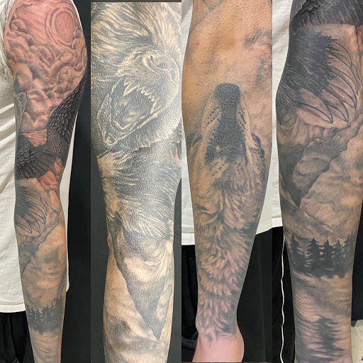 Explore elk tattoo ideas, creative tattoo ideas in Evansville, available at Ink Therapy 101