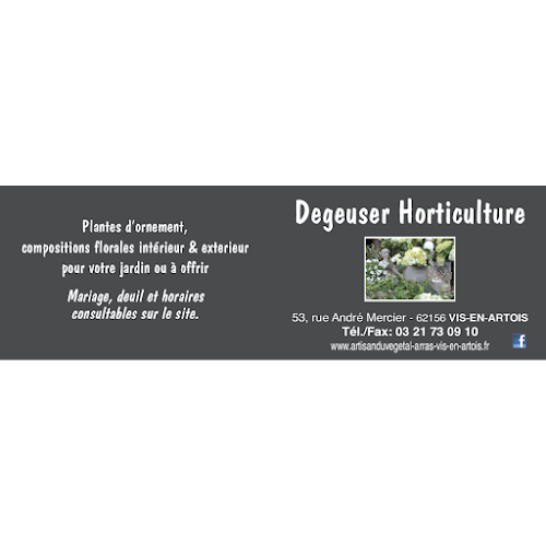 DEGEUSER HORTICULTURE à Vis-en-Artois