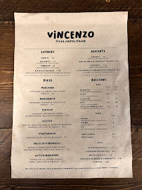 Pizzeria Vincenzo Pizzeria à Nantes (le menu)