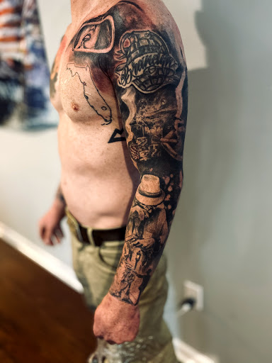 Explore tattoo fill ideas, creative tattoo ideas in Brunswick, available at Brunswick Tattoo Company