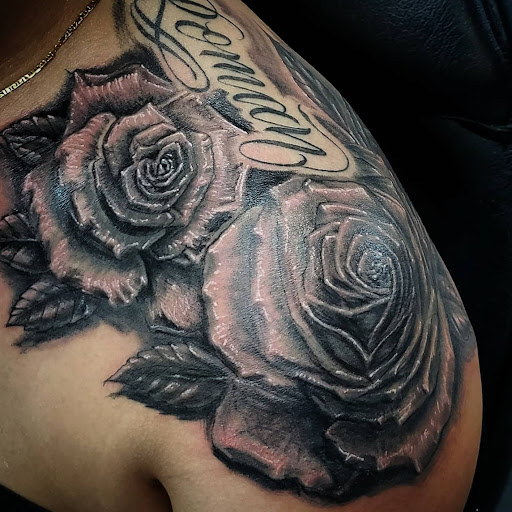 Explore infinity heart tattoo ideas, creative tattoo ideas in Colton, available at Vengeance Ink Tattoo & body piercing