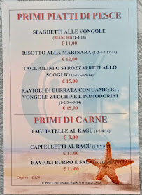Restaurant de fruits de mer IL GIARDINETTO à Cesenatico (le menu)