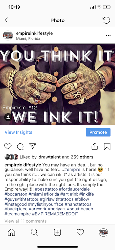 Explore let them tattoo placement ideas, creative tattoo ideas in Miami Beach, available at Empire Ink, South Beach