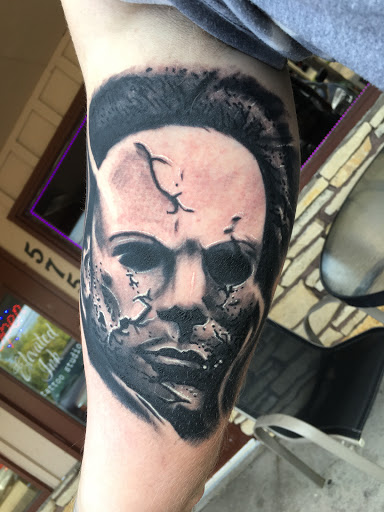 Explore ghostbusters tattoo ideas, creative tattoo ideas in Roscoe, available at Elevated Ink Tattoo