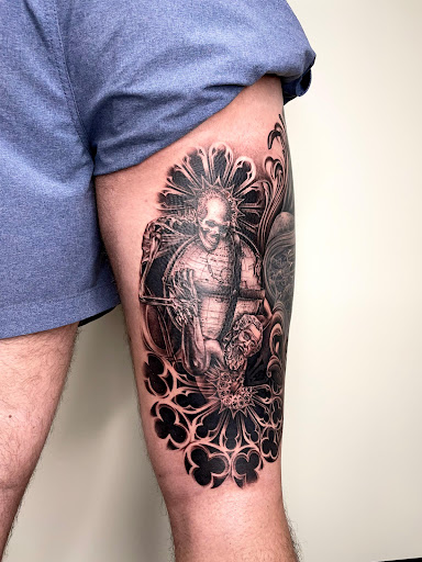 Explore country tattoo ideas for guys, creative tattoo ideas in Pendleton, available at Just Another Hole in the Wall Tattoo