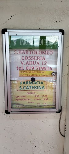 Farmacia Santa Caterinadi Vercelletti Enrico E C. S.N.C. Via Padre Garello, 32, 17056 Bormida-Genepro SV, Italia