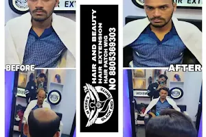M veer's Black and White ™️ The pro unisex Salon Hair & beauty & hair Extension & hair patch & wig image