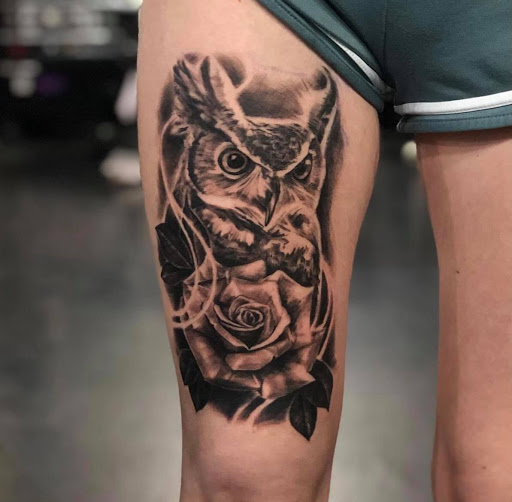 Explore colorado mountain tattoo ideas, creative tattoo ideas in Seattle, available at Art Never Dies Tattoo and Gallery