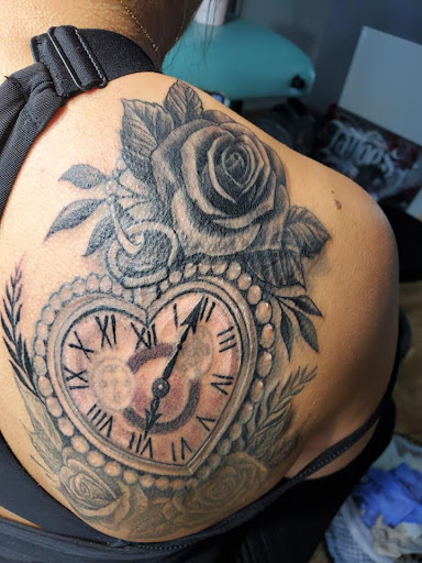 Explore footprints poem tattoo ideas, creative tattoo ideas in Bowie, available at Studio 81 Tattoos