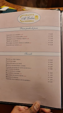 Restaurant Ristorante e pizzeria Al Ledra à Artegna (le menu)