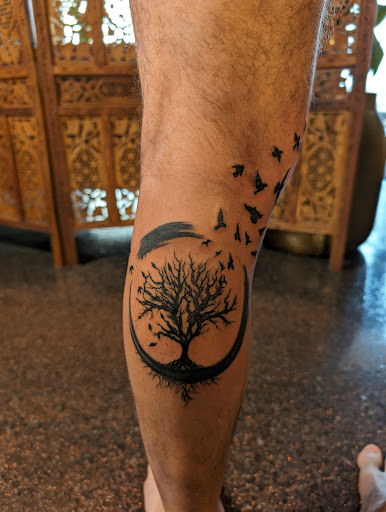 Explore wolf tattoo ideas for men, creative tattoo ideas in Savannah, available at Riverside Tattoo Parlor