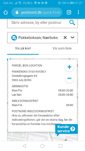 Anmeldelser af Pakkeboks 5163 i Nørresundby - Posthus