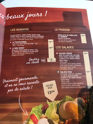 menu du Restaurant de grillades à la française Courtepaille à Clermont-Ferrand