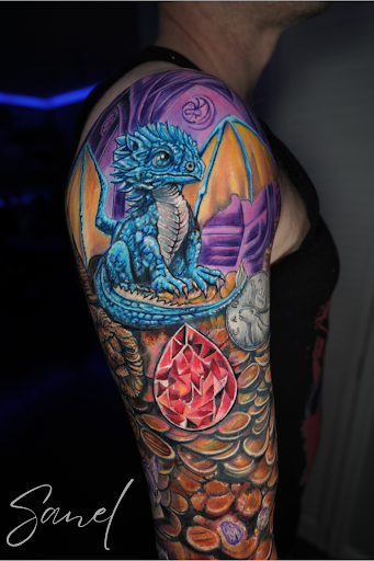 Explore infinity heart tattoo ideas, creative tattoo ideas in North Brunswick, available at Orpheus Tattoo Studio