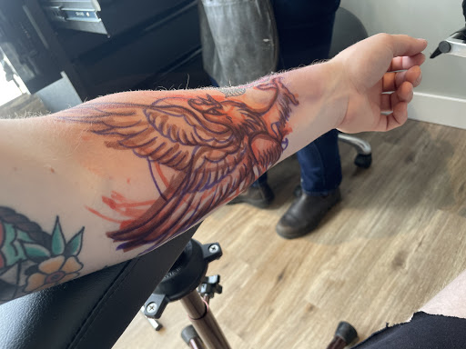 Explore son name tattoo ideas for mom, creative tattoo ideas in Astoria, available at Signal Tattoo