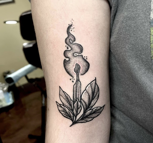 Explore serenity tattoo ideas, creative tattoo ideas in Marietta, available at The Queen Bee Tattoo and Piercing Parlour