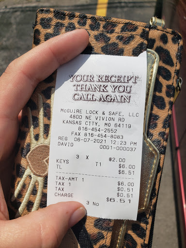 Locksmith «McGuire Lock & Safe», reviews and photos, 4800 NE Vivion Rd, Kansas City, MO 64119, USA