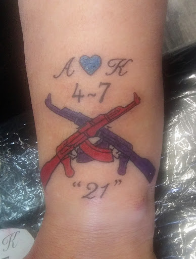Explore family quote tattoo ideas, creative tattoo ideas in New Bern, available at Lucky Street Tattoo