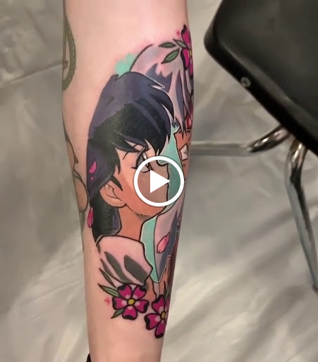 Explore black couple tattoo ideas, creative tattoo ideas in College Station, available at Legacy Tattoo Lounge