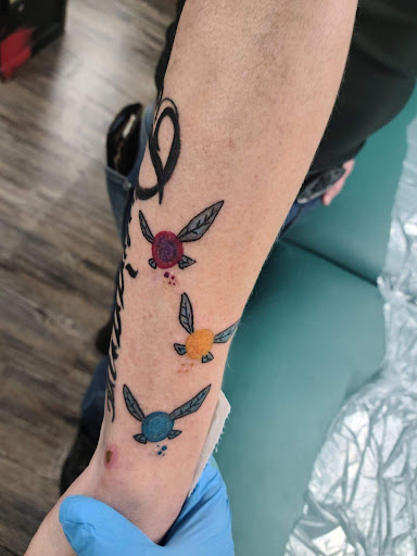 Explore heart break tattoo ideas, creative tattoo ideas in San Angelo, available at Alchemy Tattoo and Piercing Studio