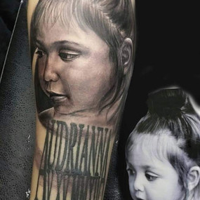 Explore dedication tattoo ideas, creative tattoo ideas in Kansas City, available at Enova Ink