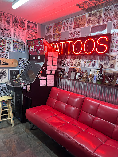 Explore skiing tattoo ideas, creative tattoo ideas in Minneapolis, available at BROKEN HEARTS TATTOO CLUB LLC