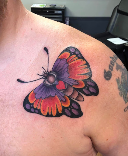 Explore morning glory tattoo ideas, creative tattoo ideas in Washington Court House, available at True Blue Tattoo