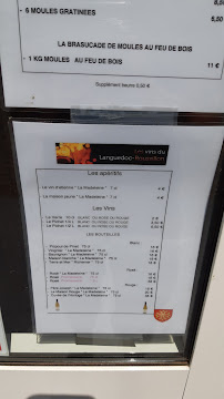 LA CABANE à Marseillan menu