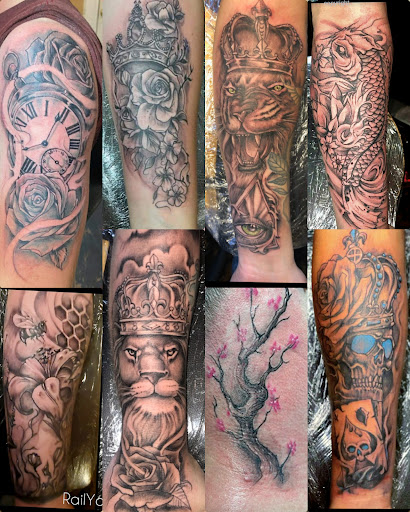Explore barn owl tattoo ideas, creative tattoo ideas in Roanoke, available at RailYard INK