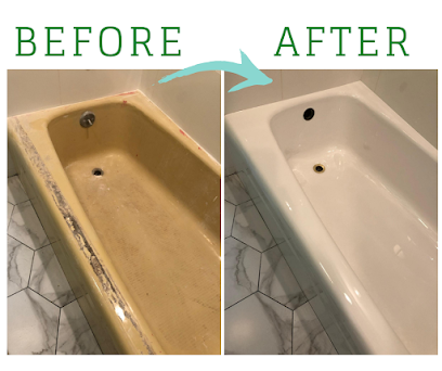 Odorless Bathtub Refinishing | White Tub Refinishing
