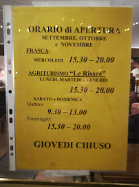 Restaurant Le risare à Turriaco (la carte)