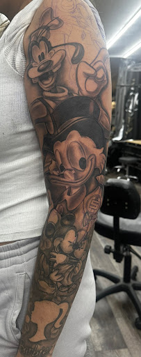 Explore tattoo ideas with your child's name, creative tattoo ideas in La Habra, available at Raining Ink Tattoo Studio