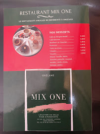 mix-one chez rosa à Orléans carte