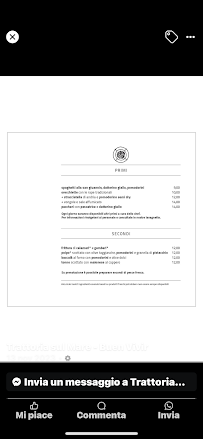 Buen Vivir - Trattoria sul Mare à Molfetta menu