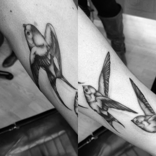 Explore tribal lion tattoo ideas, creative tattoo ideas in Ridge, available at Masquerade Tattoo Shop