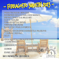 Menu du Country House 3 Quatrì à Corropoli