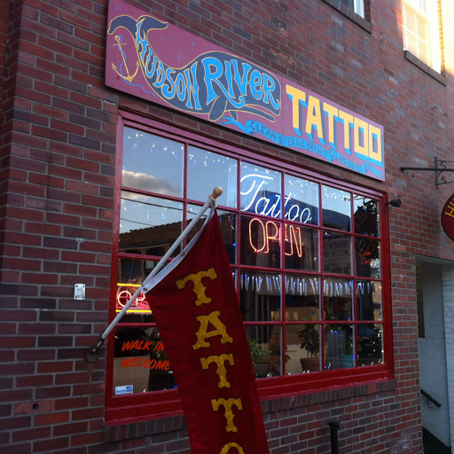 Find dog tattoo idea for your next unique tattoo in Hudson at Hudson River Tattoo