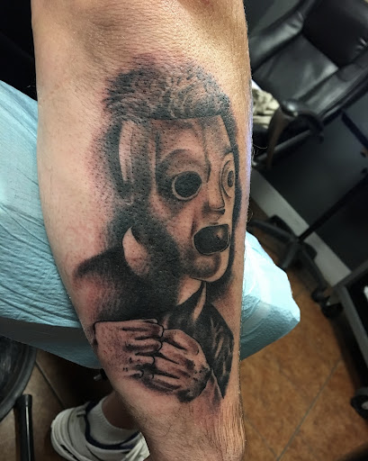 Explore rock climbing tattoo ideas, creative tattoo ideas in Osage Beach, available at Rabbits Foot Tattoo Parlor