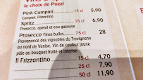 Menu du Il Parasole à Trouville-sur-Mer