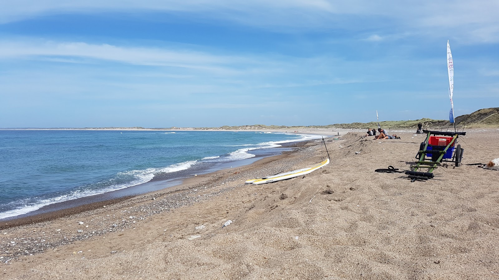 Fotografie cu Klitmoller Beach cu drept și lung