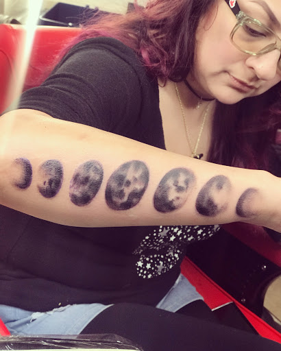 Explore hand skull tattoo ideas, creative tattoo ideas in Baytown, available at Big Juniors Tattoos