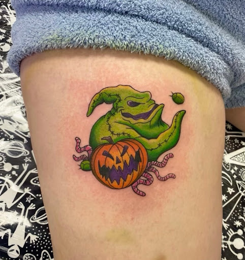 Explore groin tattoo ideas, creative tattoo ideas in Albany, available at Black Sheep Tattoo Company