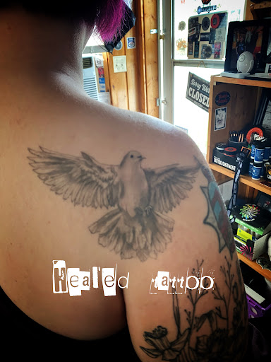 Explore flame tattoo ideas, creative tattoo ideas in Moweaqua, available at Fleshwound Tattoo