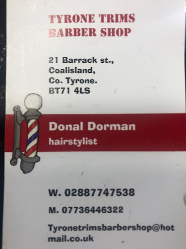 Reviews of Tyrone Trims barbershop in Dungannon - Barber shop
