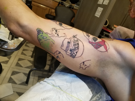 Explore mother daughter butterfly tattoo ideas, creative tattoo ideas in Davis, available at SIX GUN SOUND TATTOO