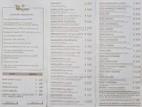 Menu du Pizzeria Trianon à Naples