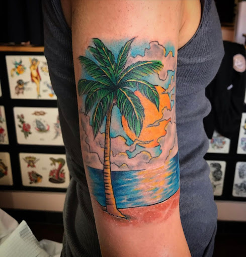 Explore barbed wire tattoo cover up ideas, creative tattoo ideas in Libertyville, available at Lucky Seven Tattoo