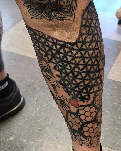 Explore chest to sleeve tattoo ideas, creative tattoo ideas in Nashville, available at Bellevue Tattoo Emporium