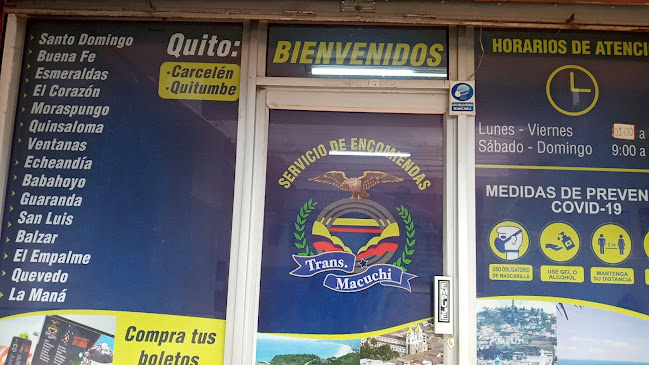 Opiniones de COOPERATIVA DE TRANSPORTE MACUCHI en Quito - Oficina de correos